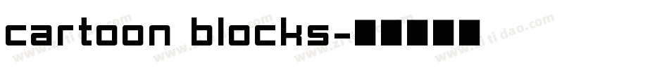 Cartoon Blocks字体转换